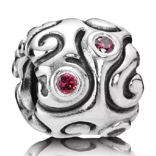 Charm plata zircon rodolita - 790548CZR