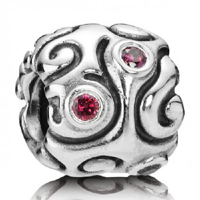 Charm plata zircon rodolita - 790548CZR