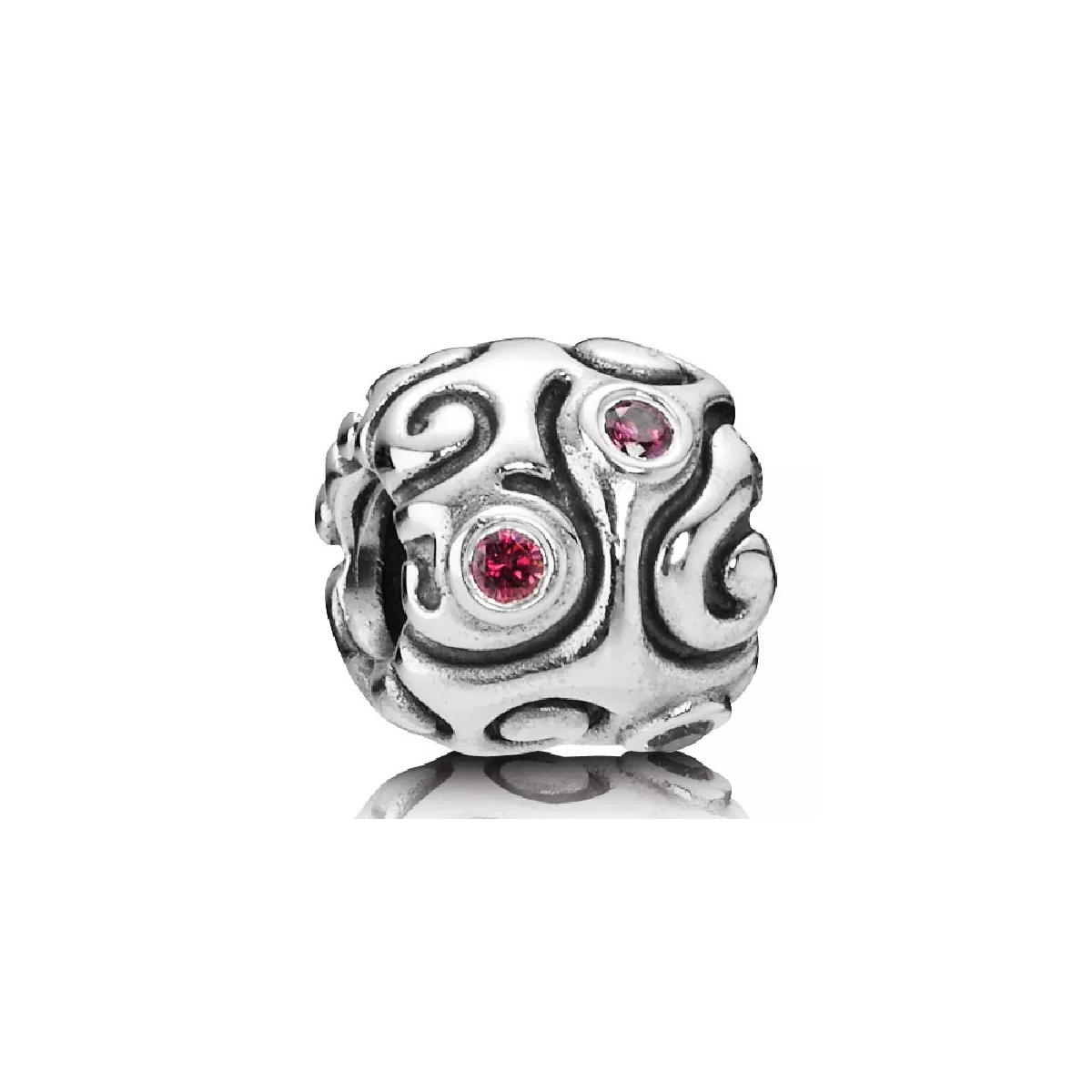 Charm plata zircon rodolita - 790548CZR