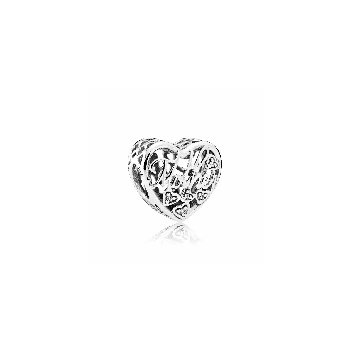 Charm plata circon madre e hijo - 792109CZ