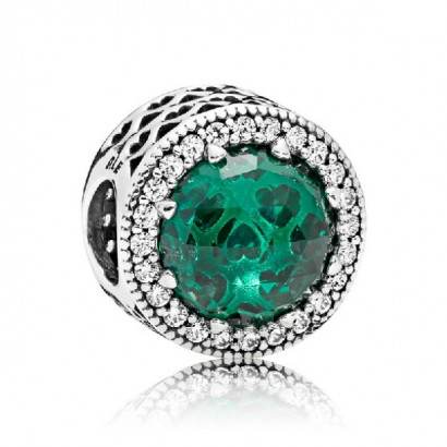 Charm plata zircon verd-zircon - 791725NSG