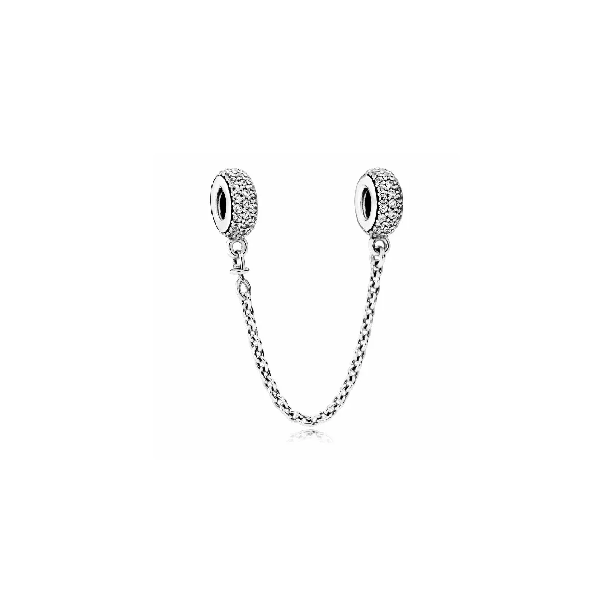 Cadena seguridad Pandora plata circon - 791736CZ-05