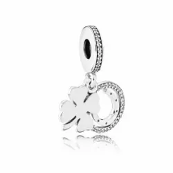 Charm plata circon buena suerte - 792089CZ