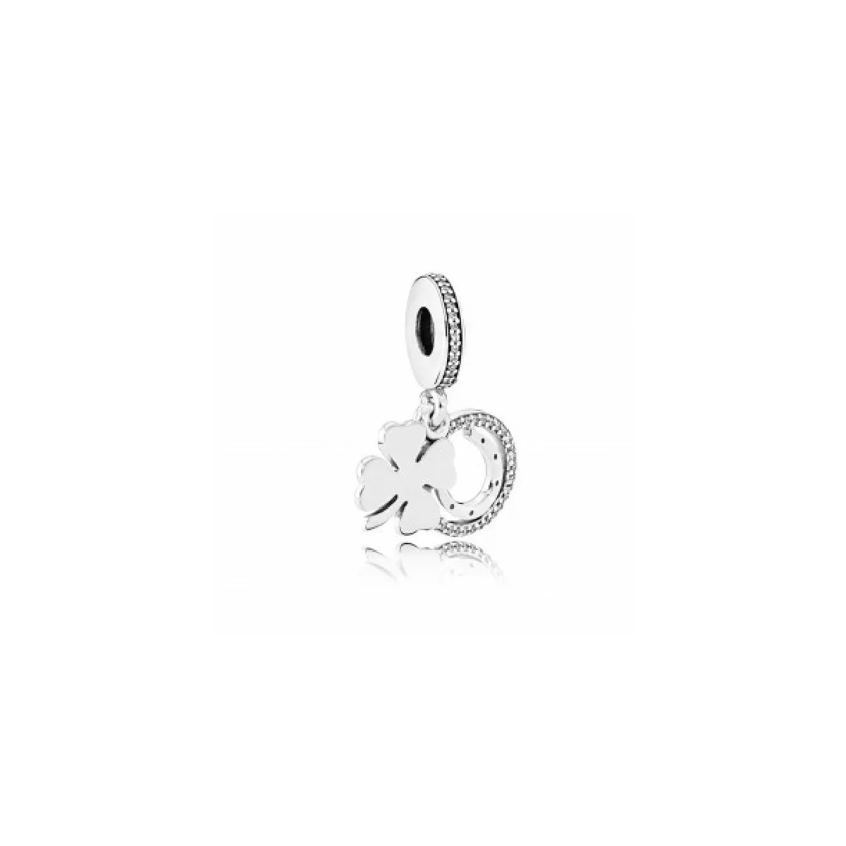 Charm plata circon buena suerte - 792089CZ