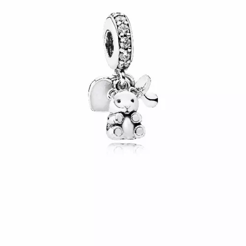 Charm plata circon tesoros bebe - 792100CZ