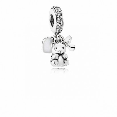 Charm plata circon tesoros bebe - 792100CZ