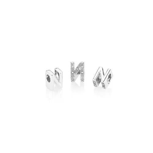 Charm Pandora plata letra N - 797468