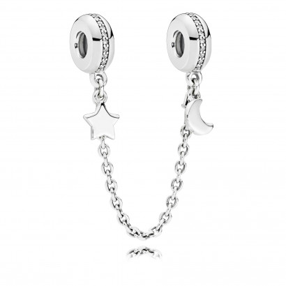 Cadena seguretat Pandora plata i zircon - 797512CZ-05