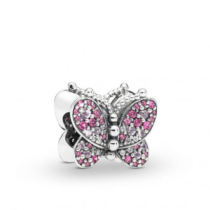 Charm Pandora plata zircon papallona - 797882NCCMX