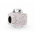 Charm Pandora plata maleta esmalte rosa - 798063EN124 Charm Pandora plata maleta esmalte rosa - 798063EN124
