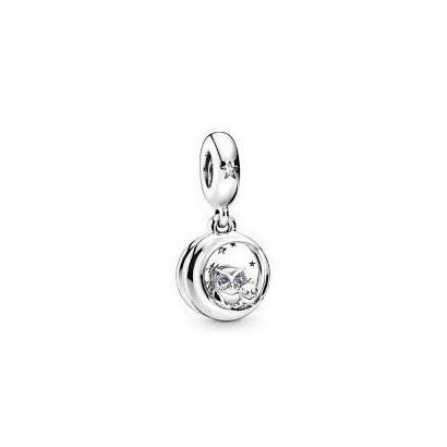 Charm Pandora plata buho circon azul - 798398NBCB
