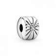 Charm Pandora clip plata circon  - 798614C01 Charm Pandora clip plata circon  - 798614C01
