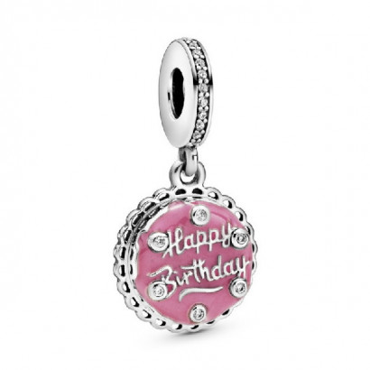 Charm Pandora plata zircon esmalt rosa - 798888C01