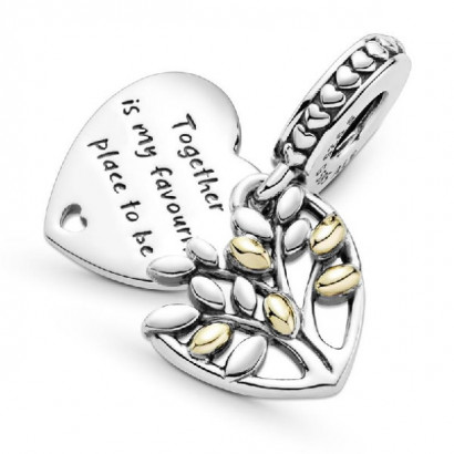 Charm Pandora plata y 14k arbol de la vida - 799161C00