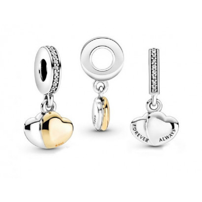 Charm Pandora plata cor 14k - 799162C01