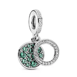 Charm Pandora plata circon verde turquesa - 799186C02