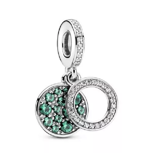 Charm Pandora plata circon verde turquesa - 799186C02