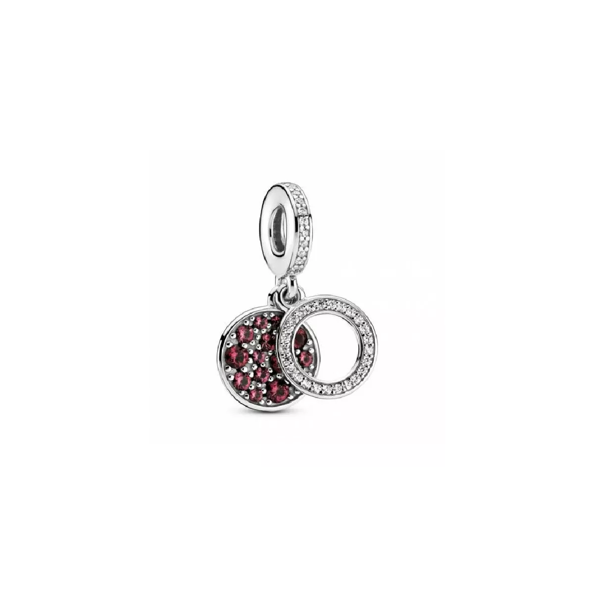 Charm Pandora plata circon rojo - 799186C03