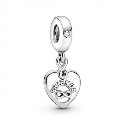 Charm Pandora plata cor friends infinit - 799294C01