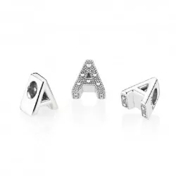 Charm Pandora plata letra A - 797455