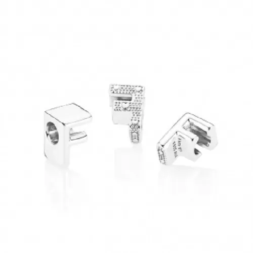 Charm Pandora plata lletra F - 797460