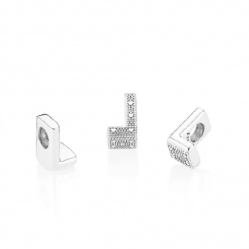 Charm Pandora plata letra L - 797466