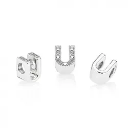 Charm Pandora plata letra U - 797475