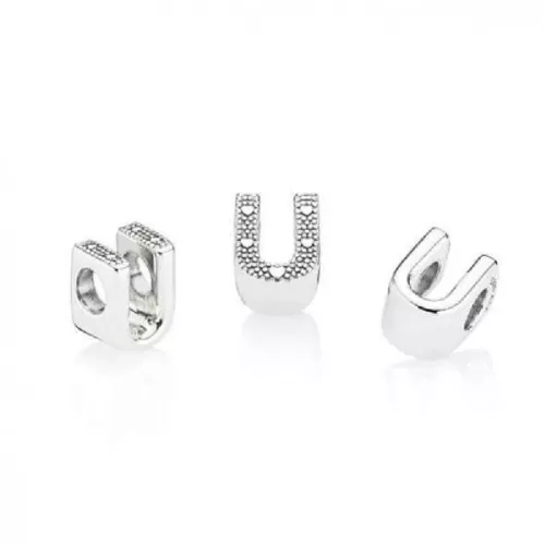 Charm Pandora plata letra U - 797475