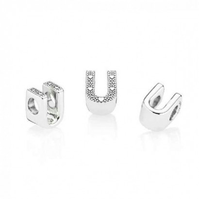 Charm Pandora plata letra U - 797475