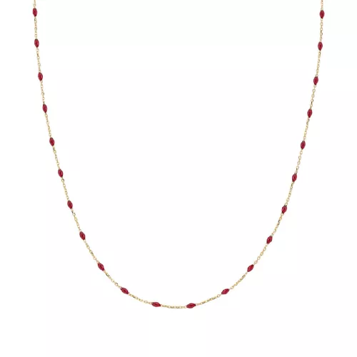Collar or groc 9kt esmalt vermell - AU9CLGR