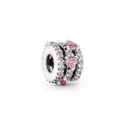 Charm Pandora plata zircon rosa - 791161C01