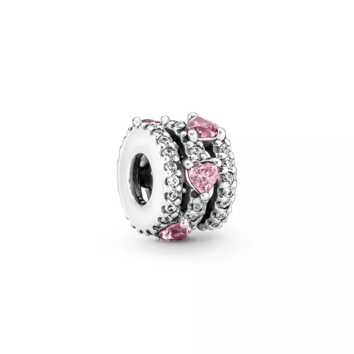 Charm Pandora plata zircon rosa - 791161C01