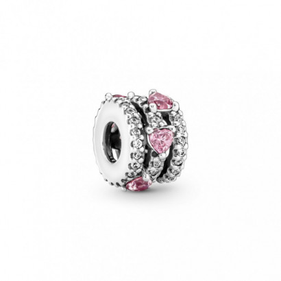 Charm Pandora plata zircon rosa - 791161C01
