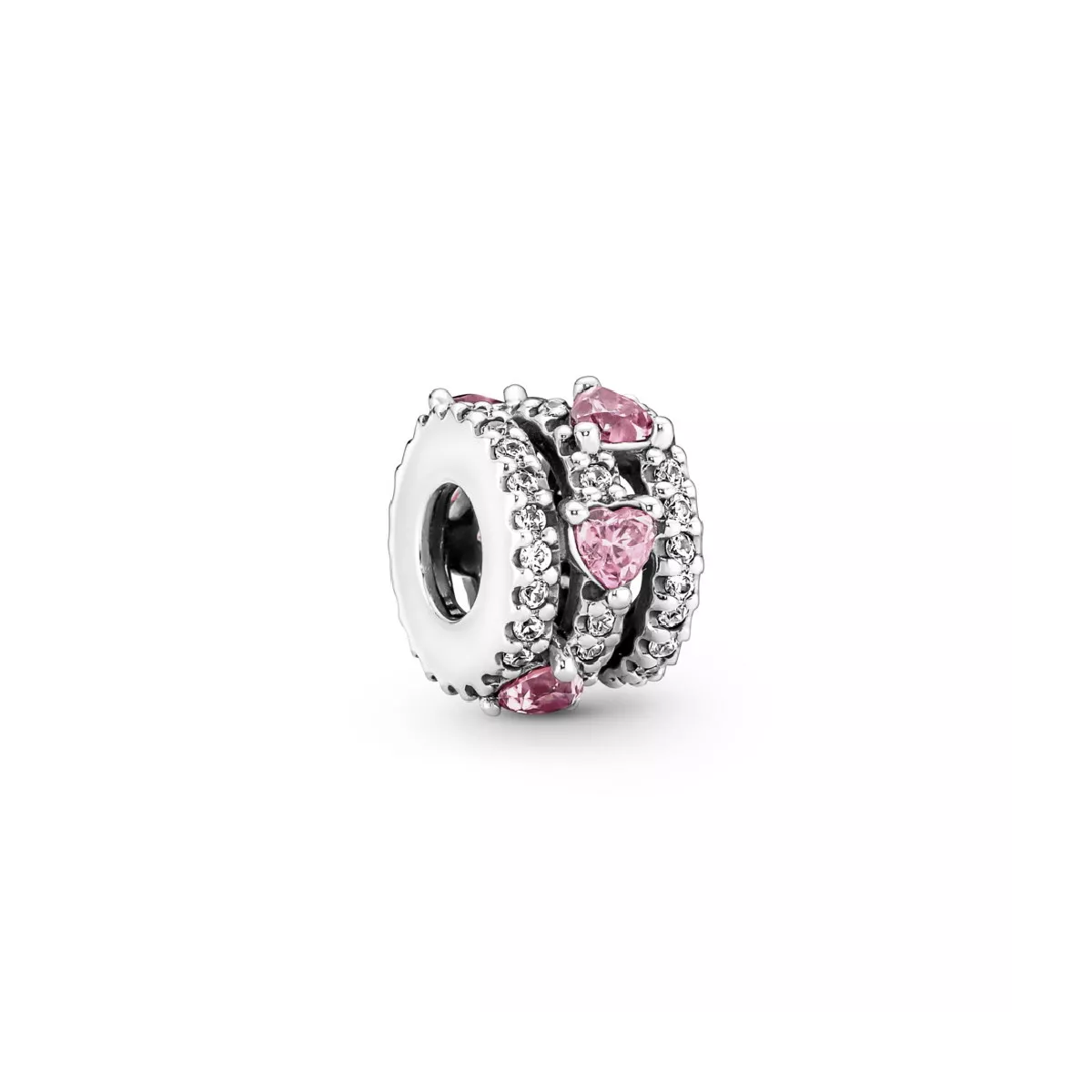Charm Pandora plata zircon rosa - 791161C01