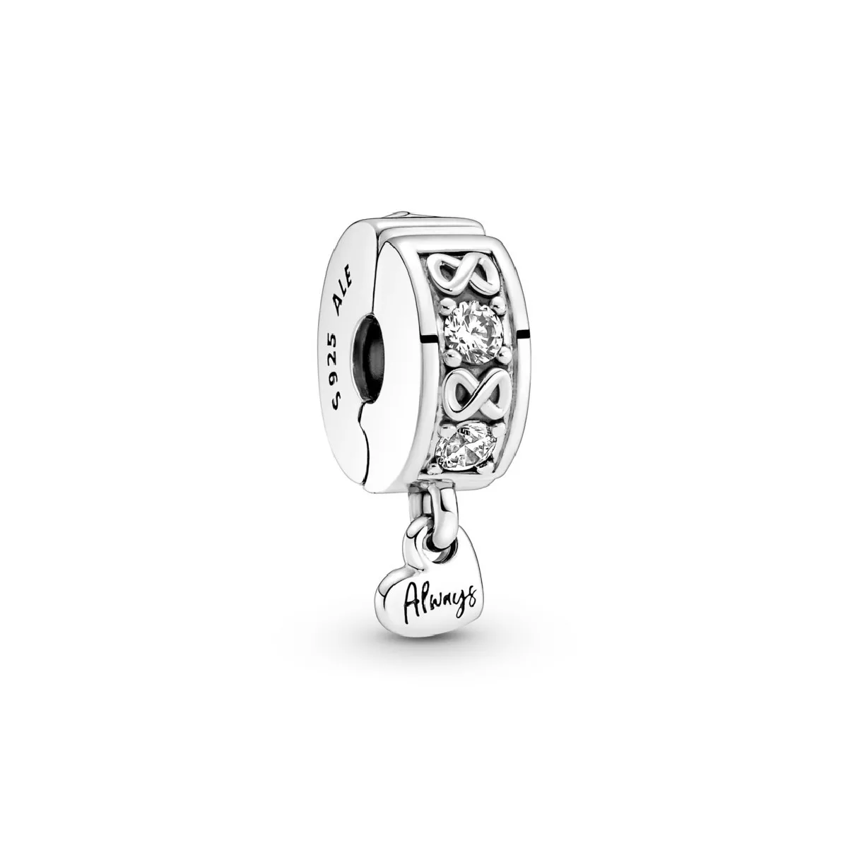 Clip Pandora plata zircon infinit - 791151C01