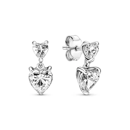 Charm Pandora plata zircon dos cors - 291199C01