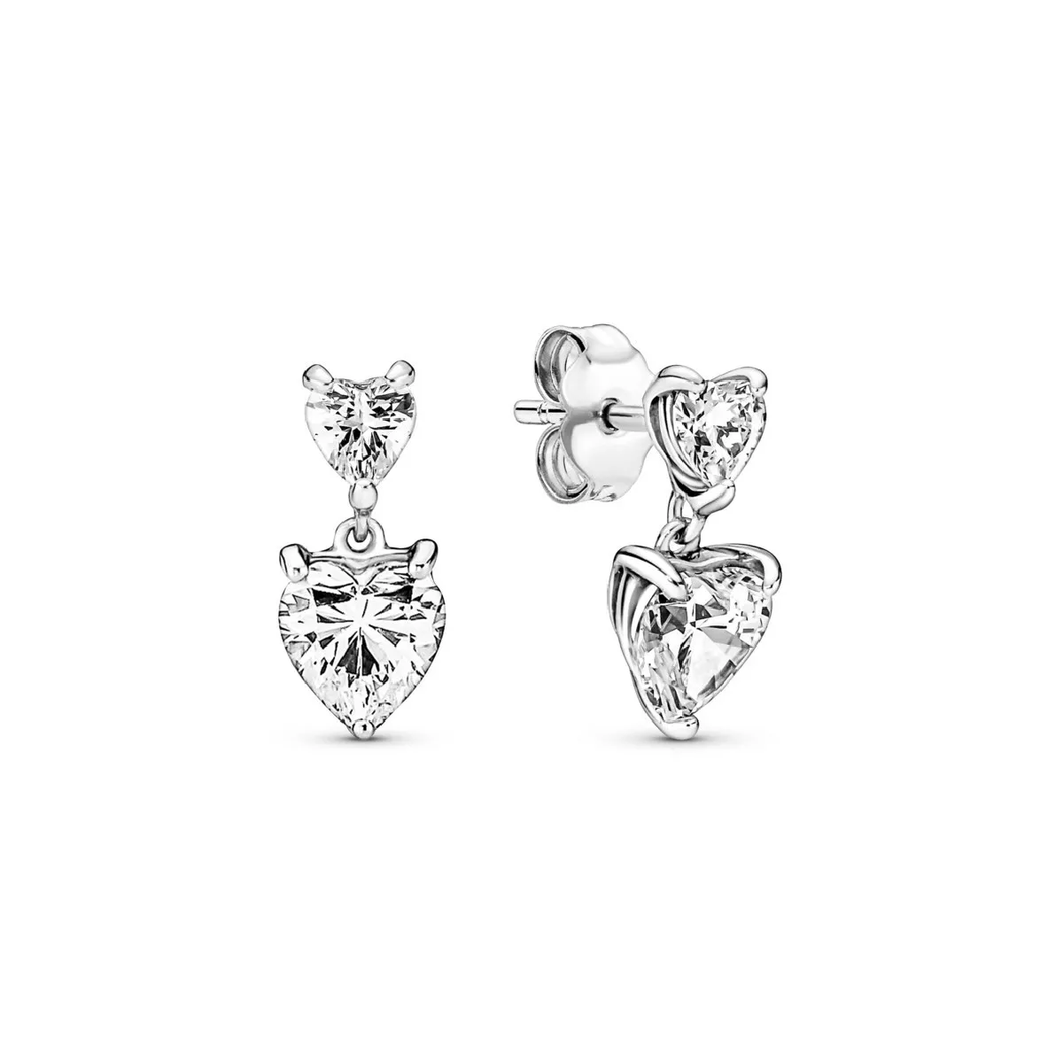 Charm Pandora plata zircon dos cors - 291199C01