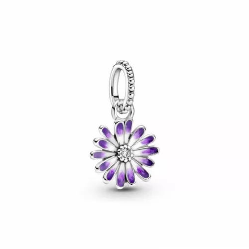 Charm Pandora plata flor esmalt lila - 798771C01