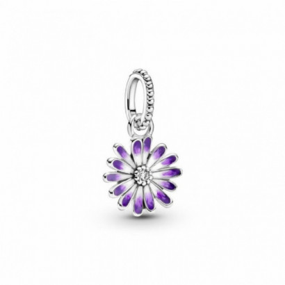 Charm Pandora plata flor esmalt lila - 798771C01