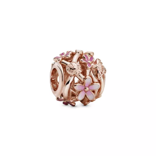 Charm Pandora plata rose flor esmalt rosa - 788772C01