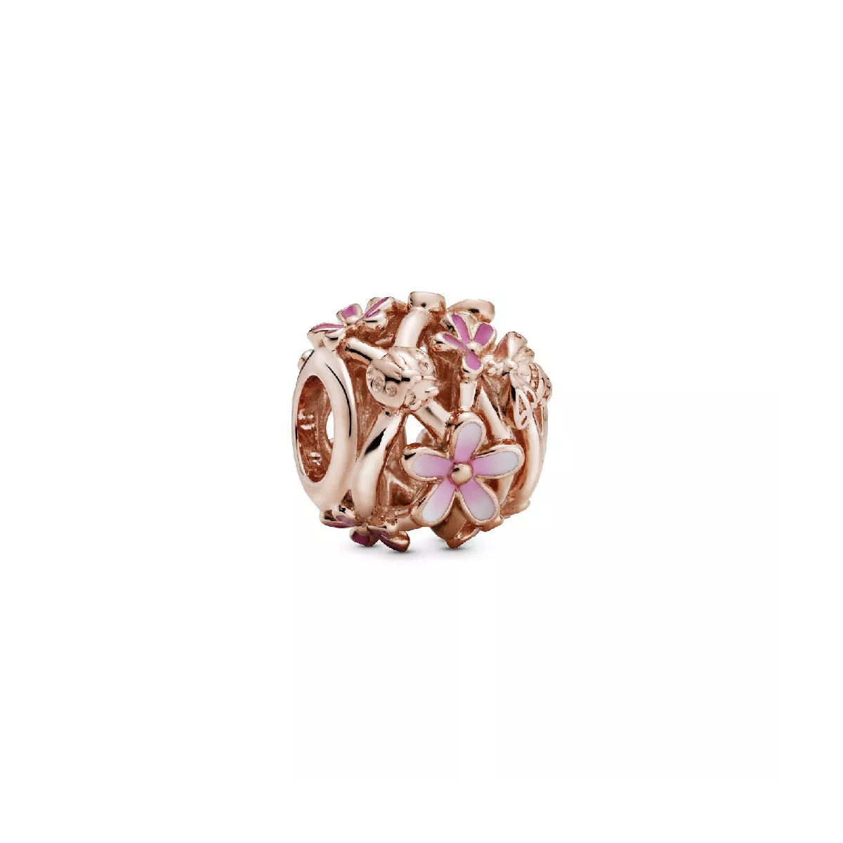 Charm Pandora plata rose flor esmalt rosa - 788772C01