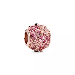Charm Pandora plata rose flors zircon rosa - 788797C01
