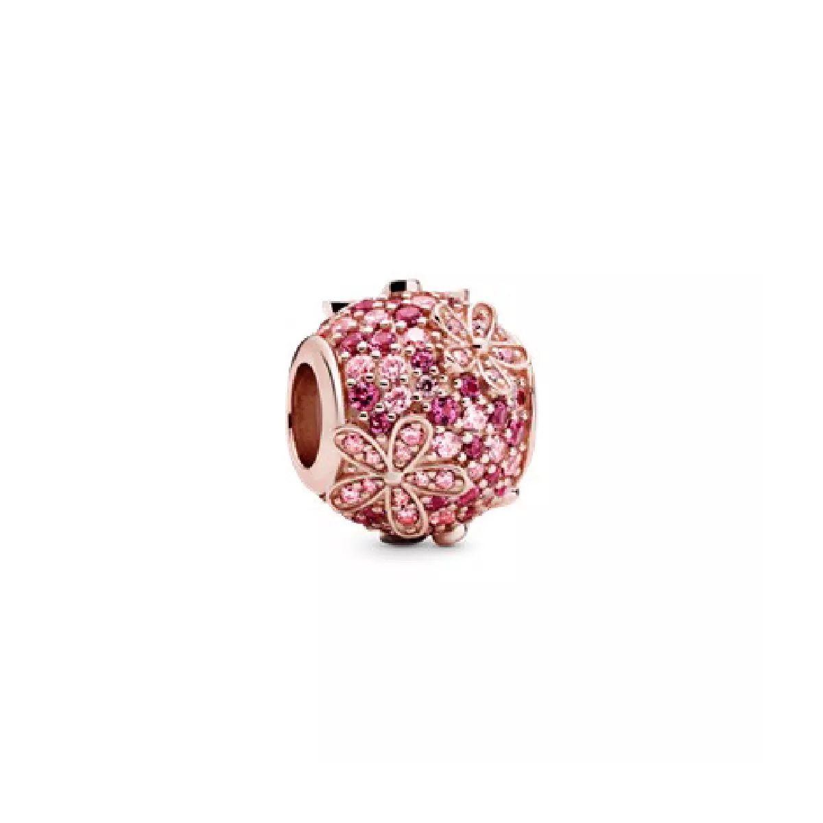 Charm Pandora plata rose flors zircon rosa - 788797C01