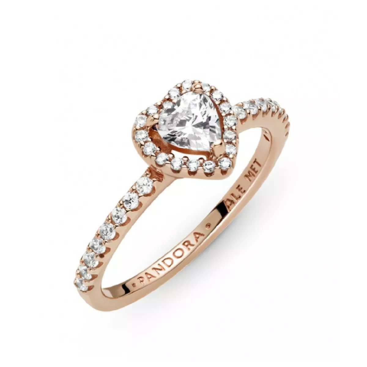 Anell Pandora plata rose cor zircon - 188421C02