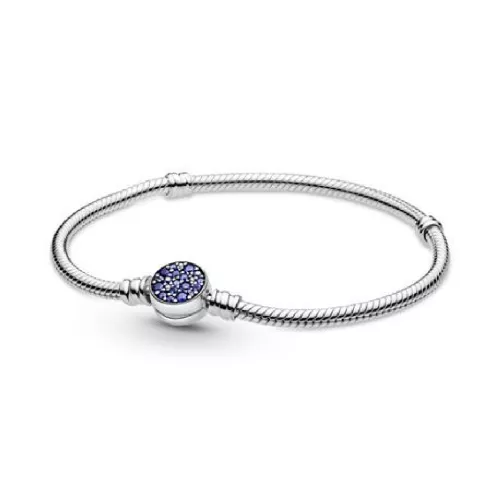 Pulsera Pandora plata circon azul - 599288C01