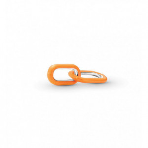 Malla Pandora plata esmalte naranja fluor - 791971C01