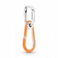 Pendiente Pandora plata esmalte naranja fluor - 291982C01