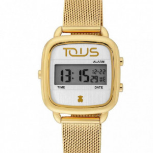 Reloj Tous D-logo digital ip chapado 50m cadena esterilla chapada - 200350550