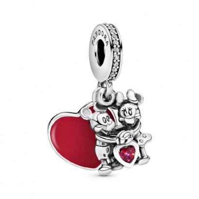 Charm Pandora Disney Minnie Mickey plata esmalte rojo - 797769CZR