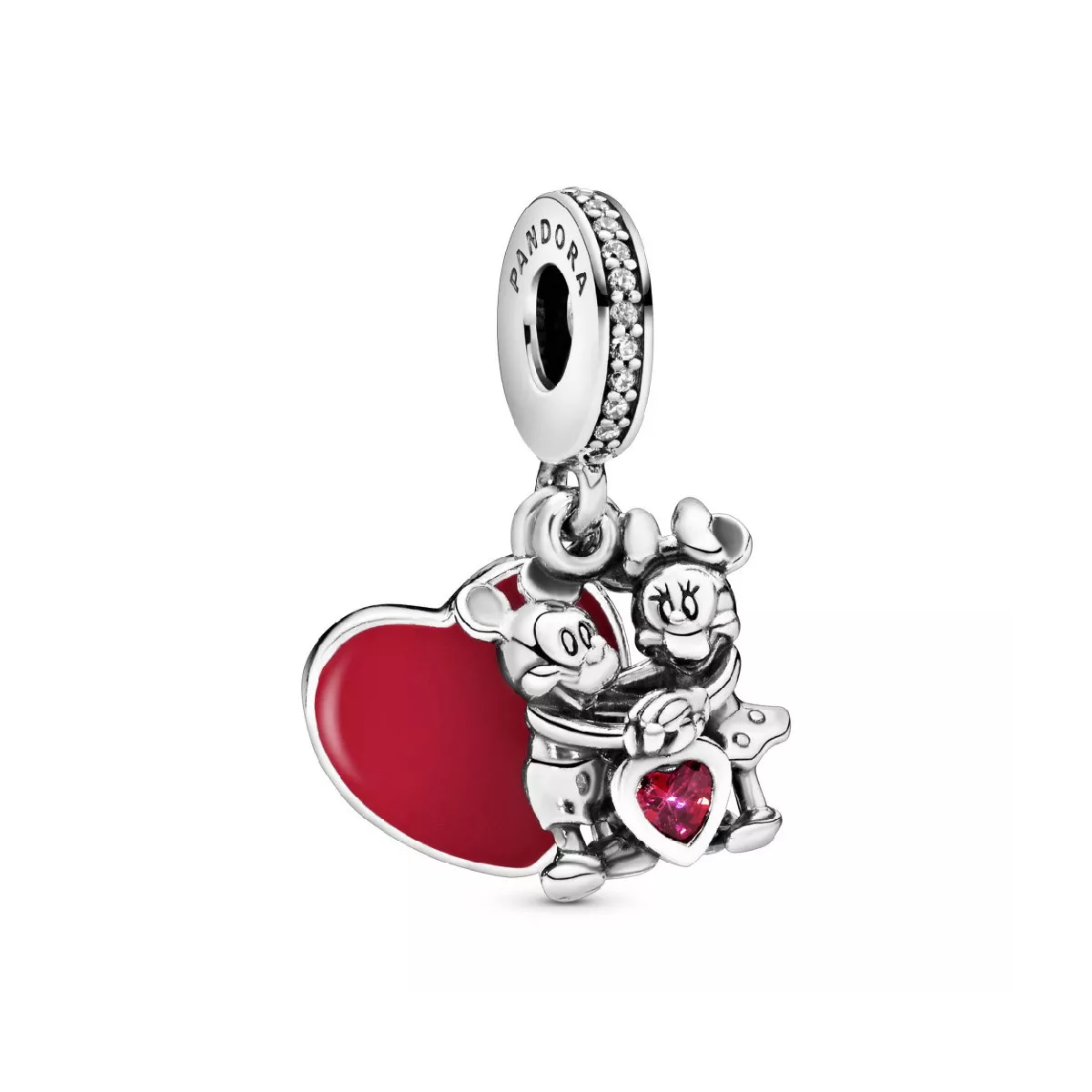 Charm Pandora Disney Minnie Mickey plata esmalt vermell - 797769CZR
